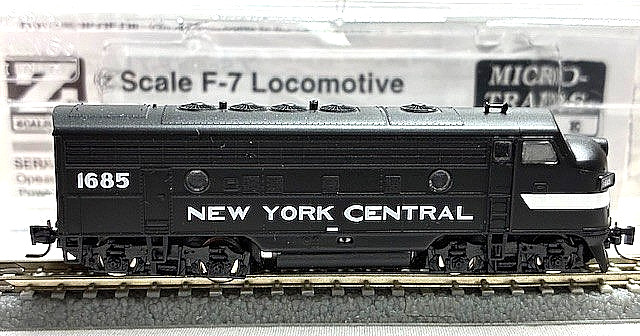 Micro Trains Line Z Scale, DC Analog, NYC F7 Diesel, #1685 (980 01 43)
