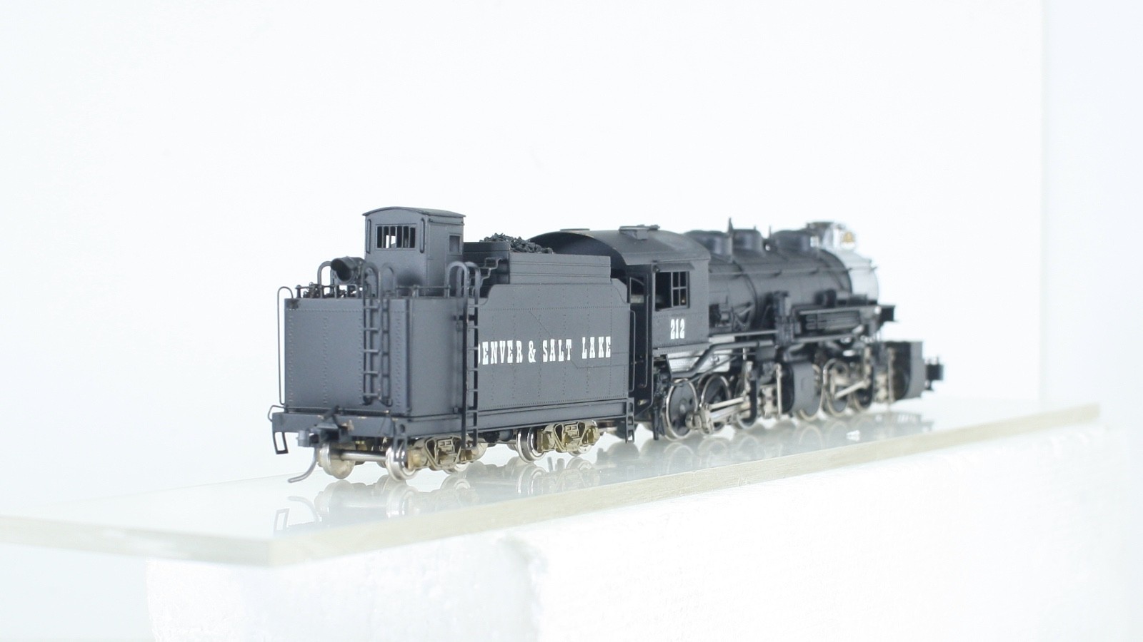 HO Brass PFM Denver & Salt Lake 2-6-6-0 Articulated Locomotive & Tender Painted