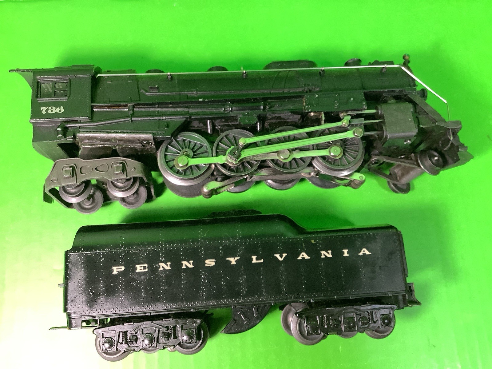 LIONEL POSTWAR # 736 BERKSHIRE STEAM LOCO OB, & 2671W TENDER