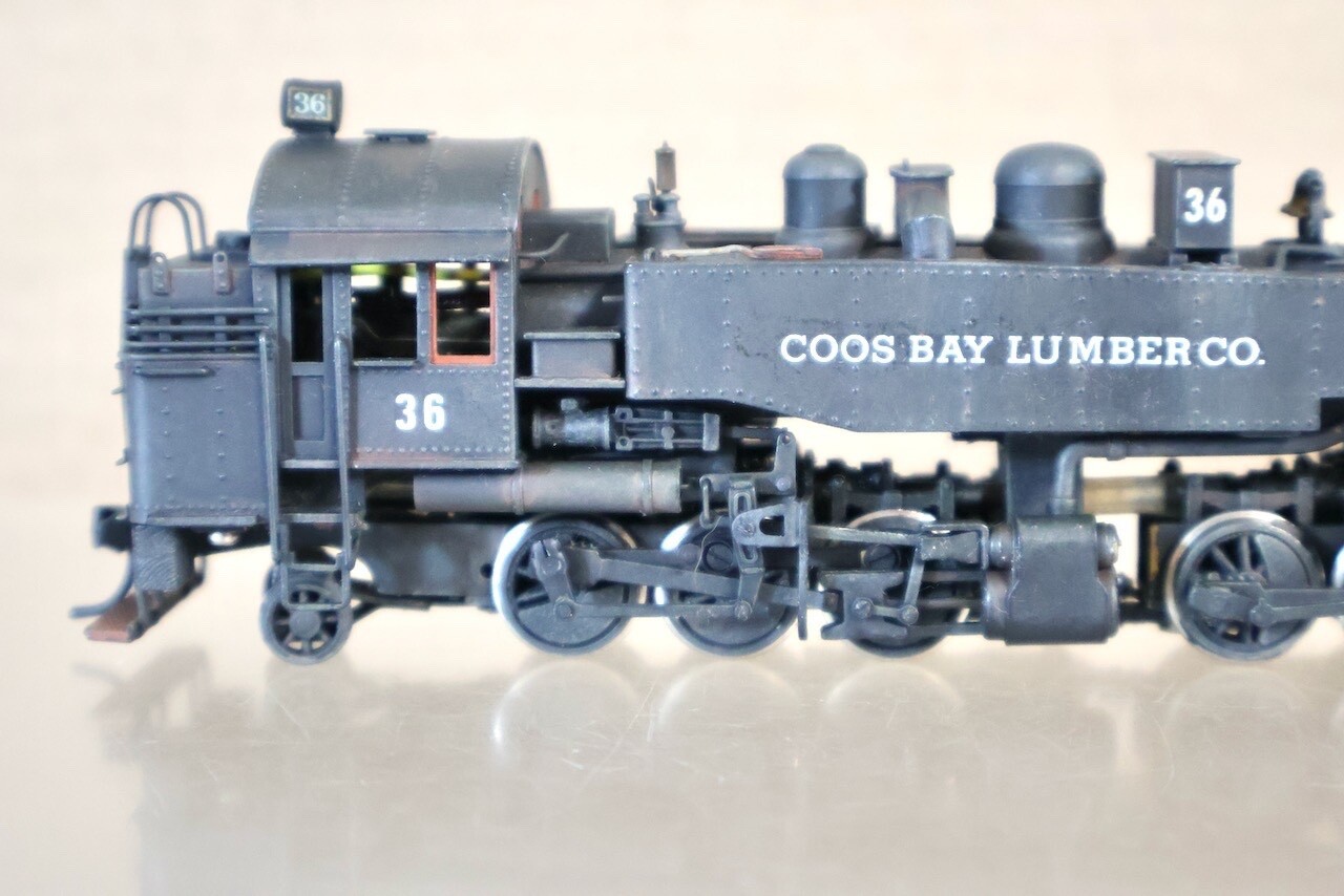NORTHWEST SHORT LINE COOS BAY LUMBER 2-6-6-2 RAYONIER MALLET LOCOMOTIVE 36 on