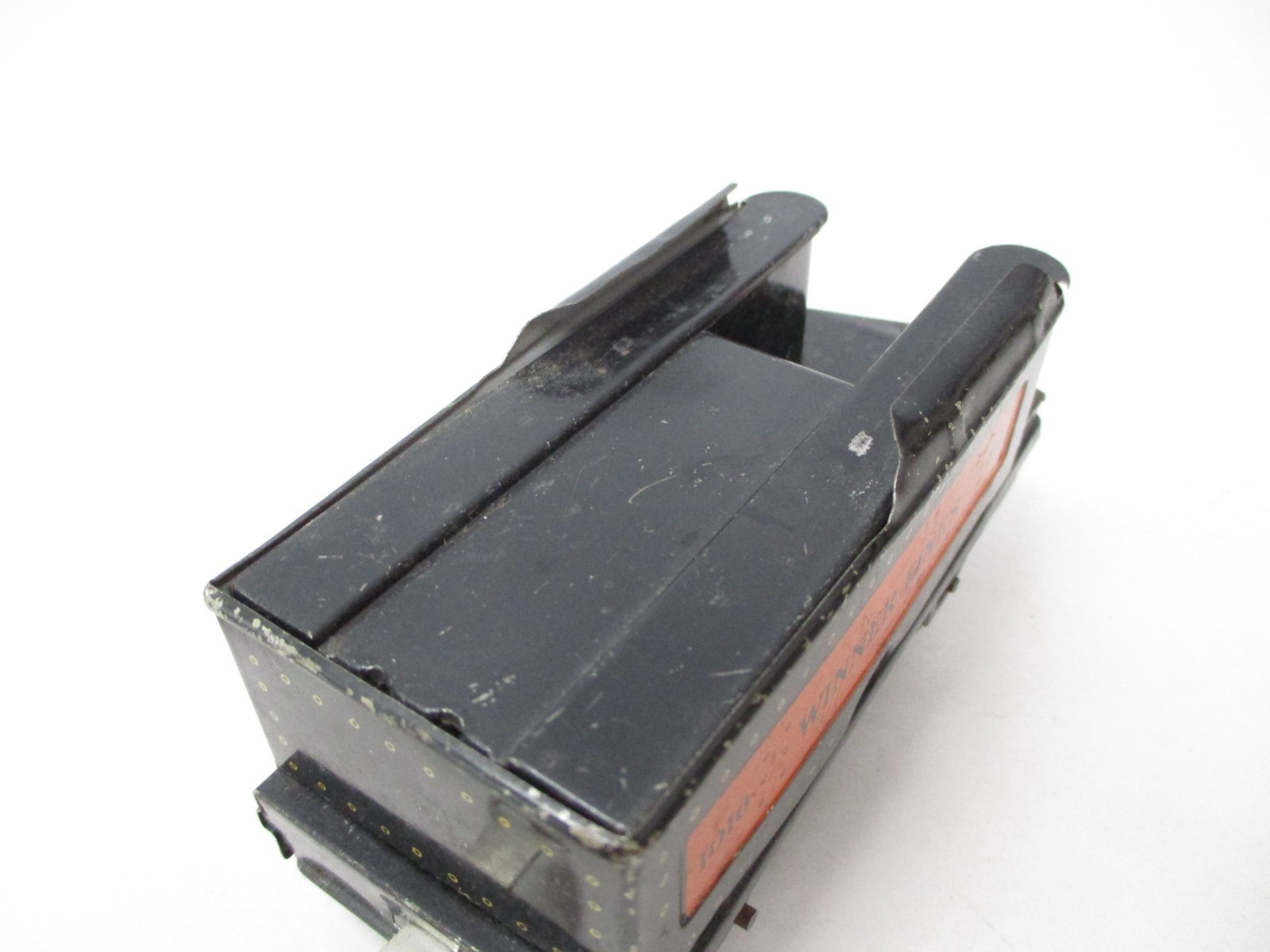 Lionel 1016 Winner Lines Tender Black Orange Litho 4W Prewar O gauge X7937