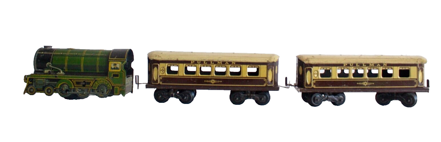 1940’s British Wells/Mettoy Tin Lithographed “George the 5th” Train set