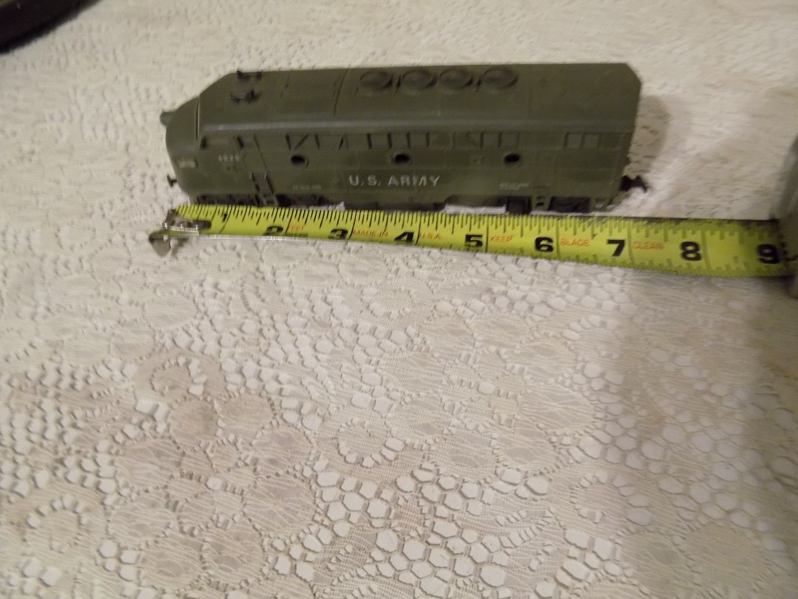 HO Scale Cox US Army EMD F3A Diesel Locomotive #4825 VERY NICE, Untested