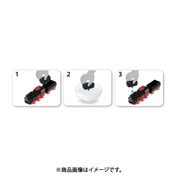 【DDP for US】BRIO WORLD Battery Operated Steaming Train #33884 ‘Real Cool Steam’