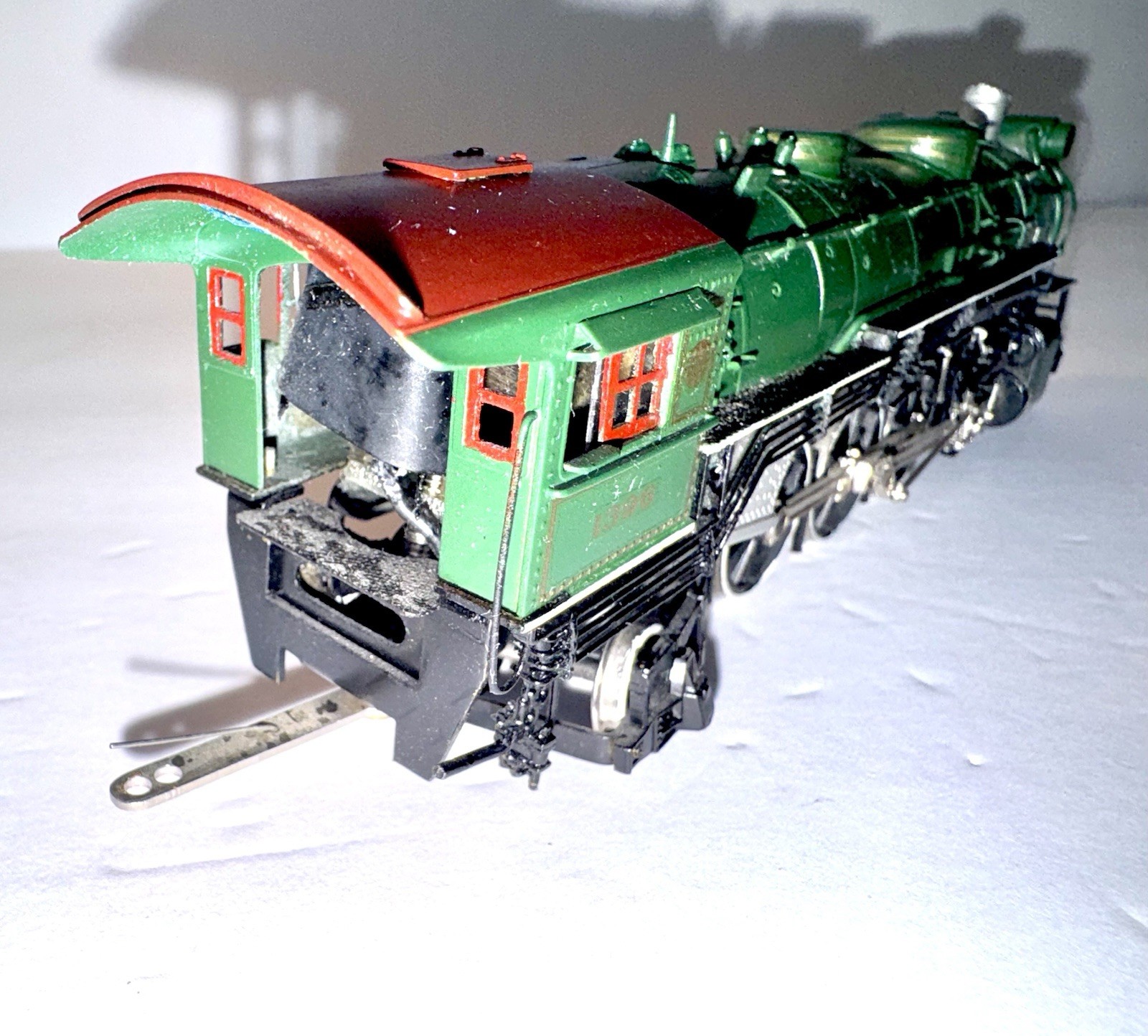 HO UNITED SOUTHERN 4-6-2 BRASS LOCO No. 1396 PACIFIC FAST MAIL PAINTED VINTAGE
