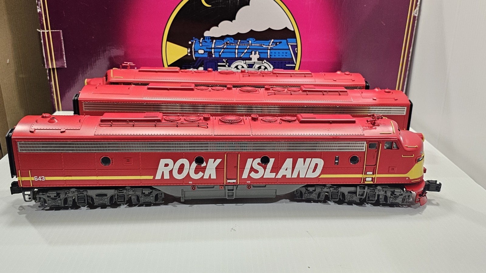MTH 20-20187-1 Rock Island Premier E-8 ABA Diesel Set Protosound 3.0 PS 3