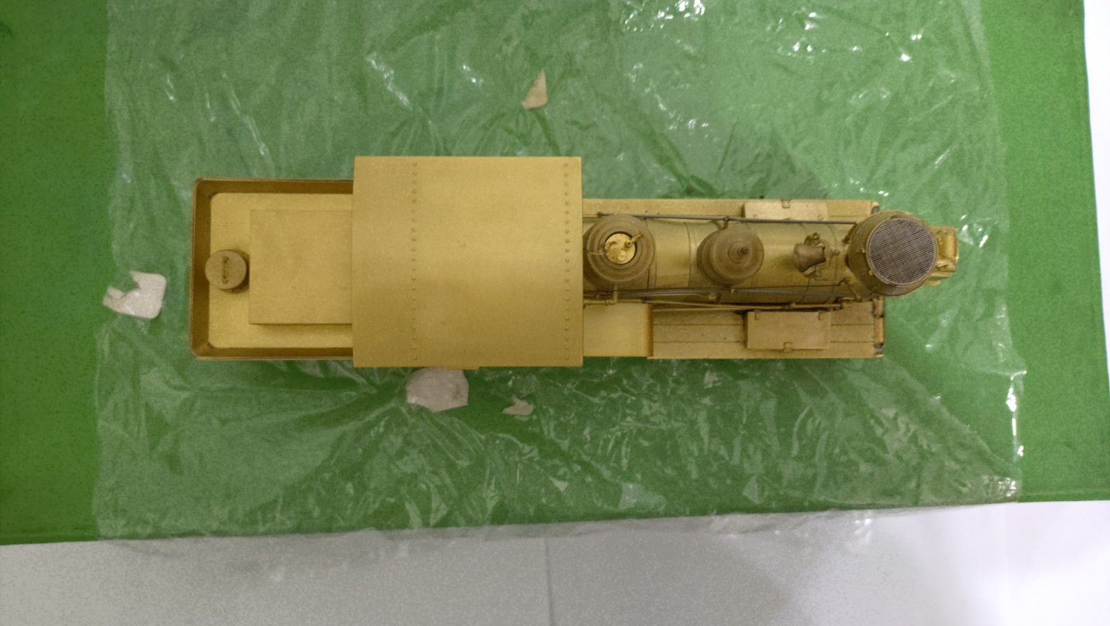 Overland (OMI) Brass Gilpin Shay #3 with Grandt Line Drive – On2 scale