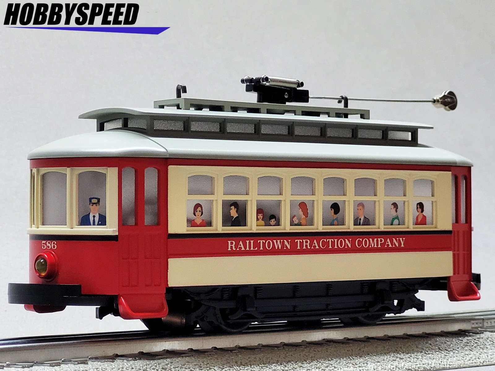 MTH RAILKING RAILTOWN TRACTION COMPANY BUMP N GO TROLLEY O GAUGE car 30-5260 NEW