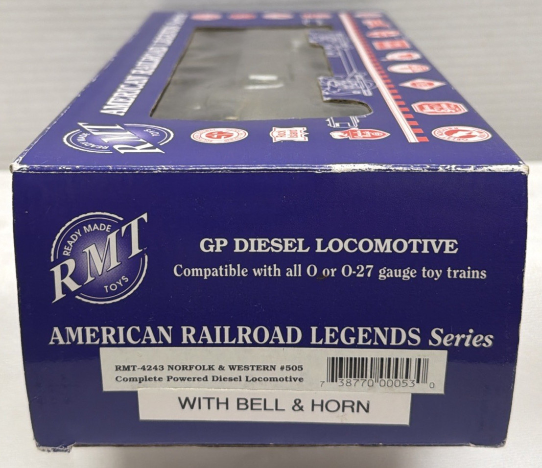 RMT O/O27 RMT-4243 NORFOLK & WESTERN GP BEEP DIESEL LOCOMOTIVE #505 – LNIB