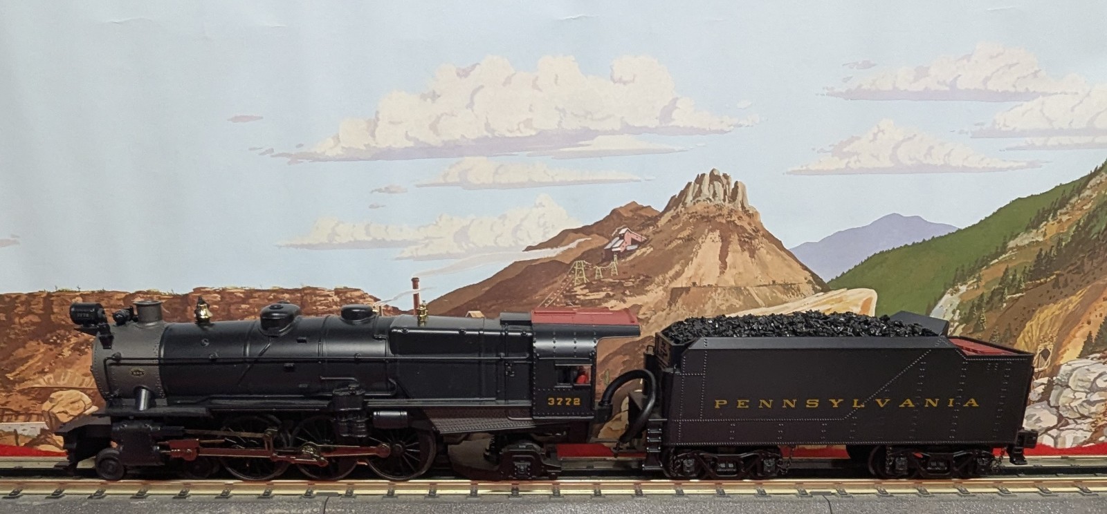 RAIL KING MTH O PRR 4-6-2 K-4 PACIFIC STEAM ENGINE 30-1550-1E PS2