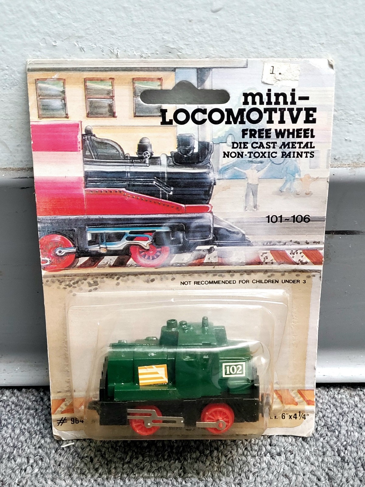 NOS ELMAR SNCB C8025-Belgina Mini Locomotive Diecast Toy Train SEALED! Hong Kong