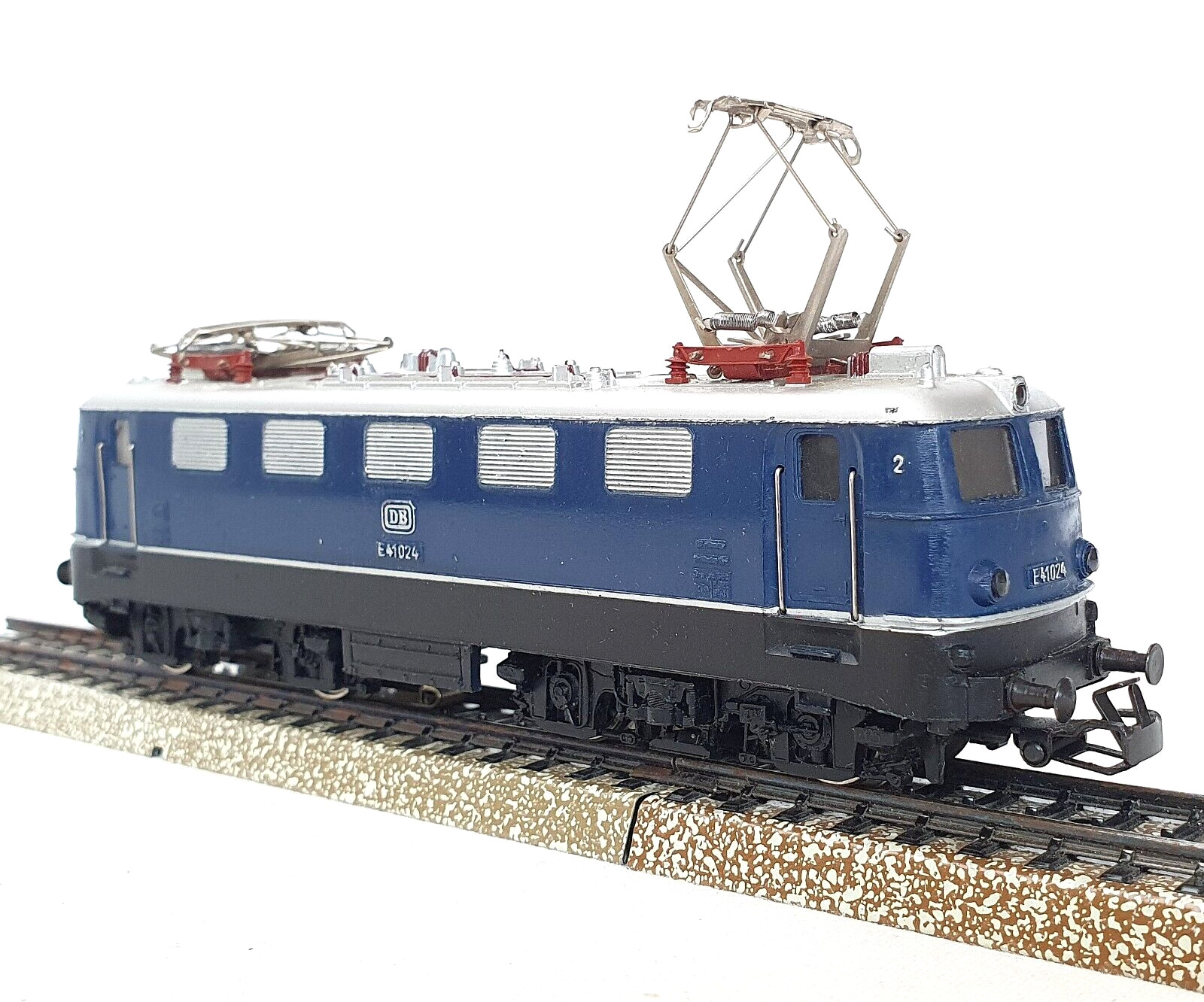Marklin AC HO 1:87 German DB BR E-41 024 ELECTRIC LOCOMOTIVE #Blue #3034 MIB`76