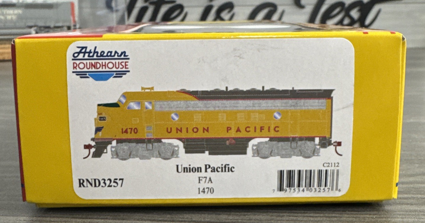 Athearn Roundhouse #RND3257 F7A Union Pacific #1470 w/DCC & Sound – LNIB!