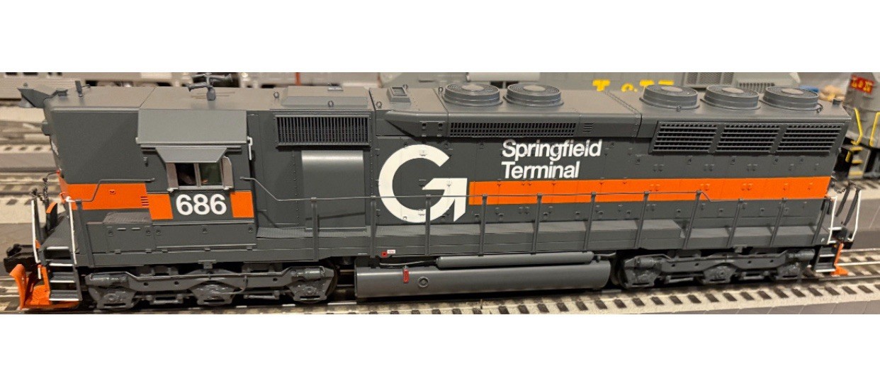 ATLAS O (MTH PREMIER) GUILFORD / SPRINGFIELD TERMINAL SD45 DIESEL ENGINE O SCALE