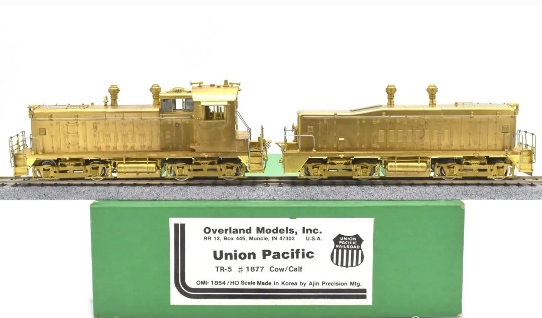 Overland Models HO Scale Brass TR-5 #1871 Cow/Calf Union Pacific