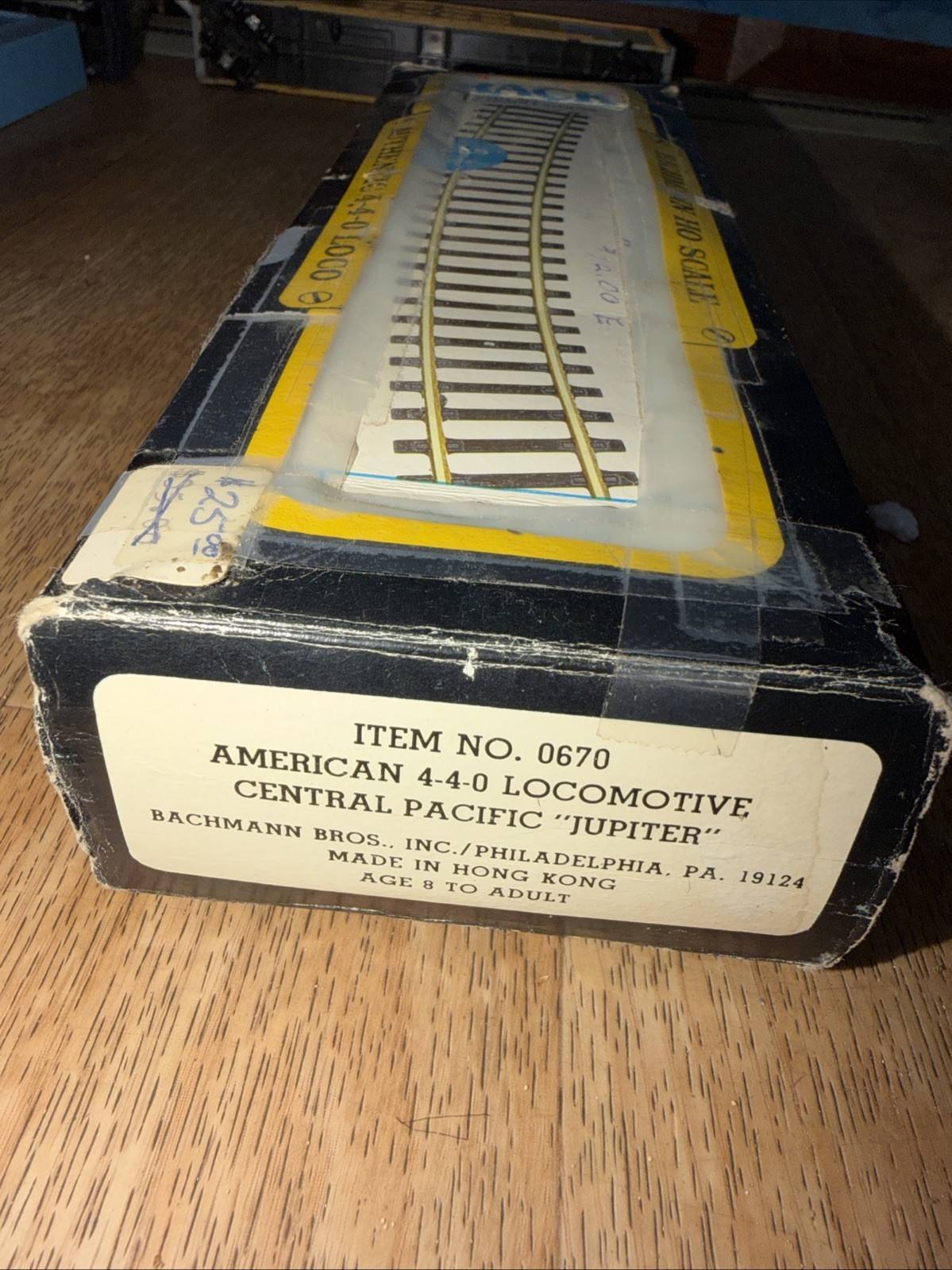 Bachmann 51024 HO Central Pacific RR Jupiter 4-4-0 Steam Locomotive #60 EX/Box