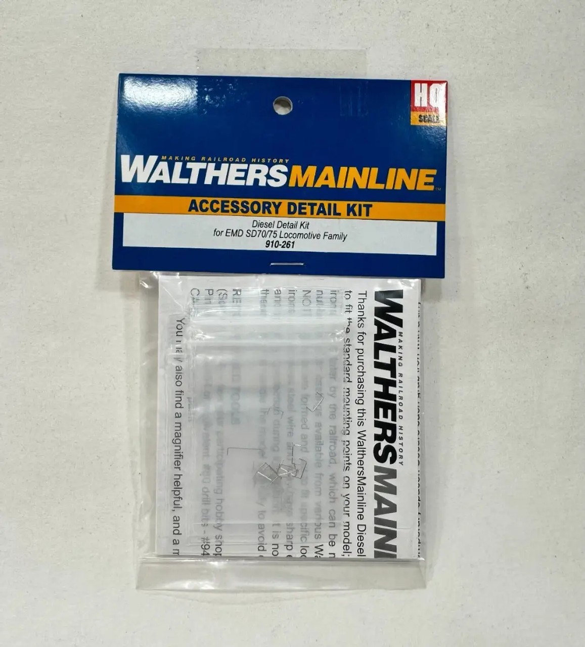 WalthersMainline ~ HO Scale ~ Diesel Detail Kit ~ SD70M, SD75M, SD75I ~ 910-261