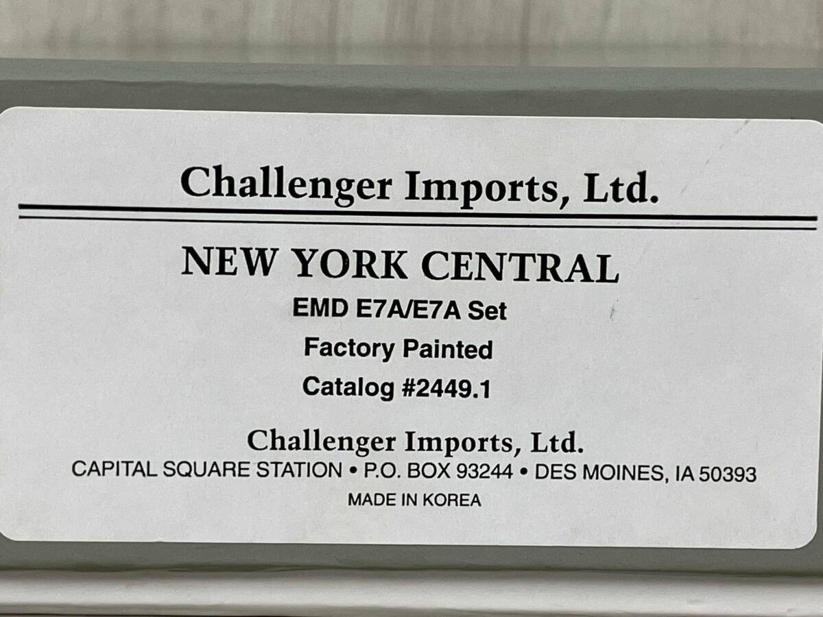 Challenger Imports New York Central EMD E7A E7A Locomotive Set HO Scale