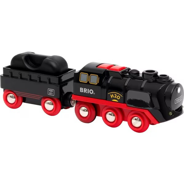 【DDP for US】BRIO WORLD Battery Operated Steaming Train #33884 ‘Real Cool Steam’