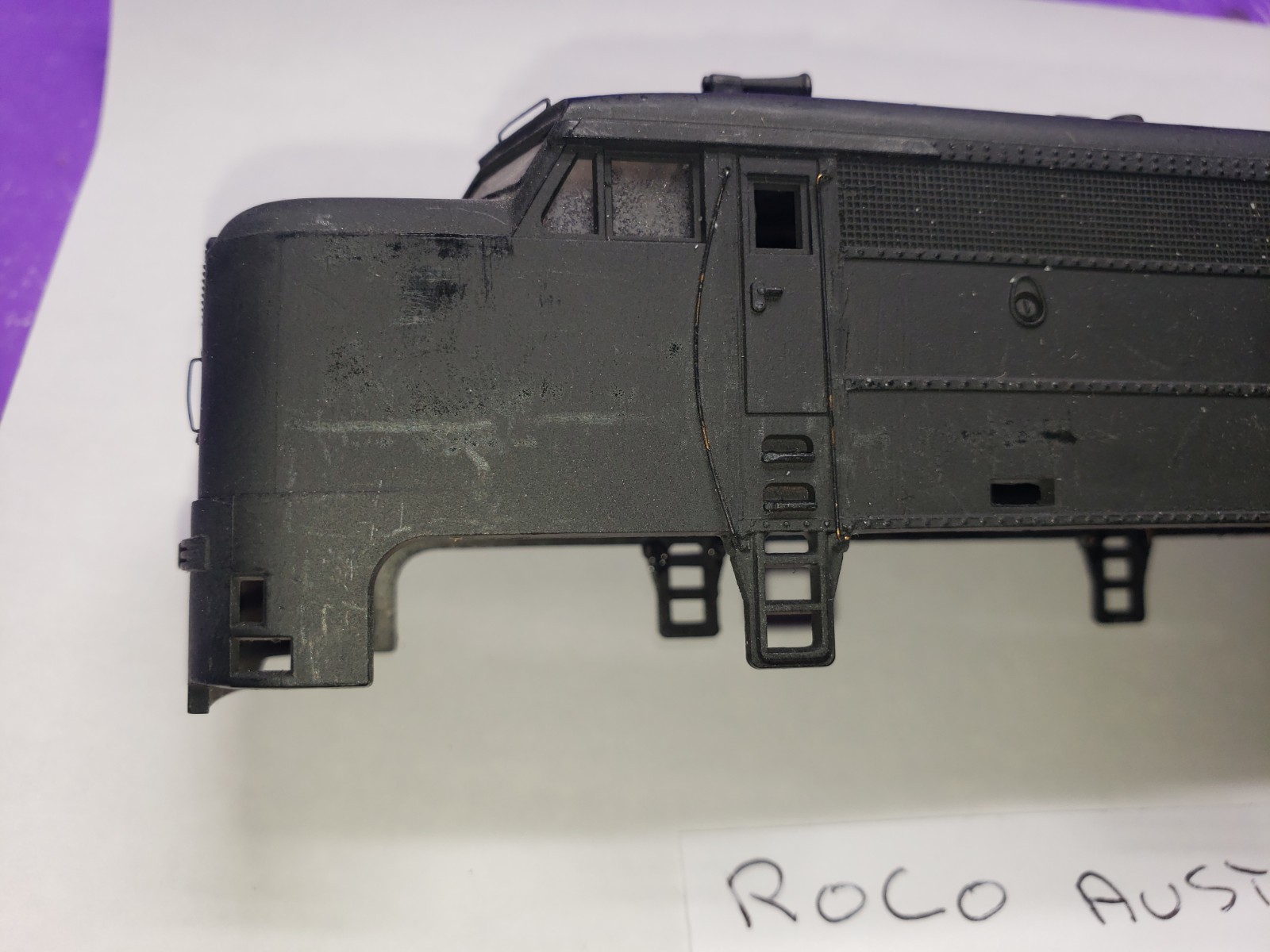 SHELL ONLY HO Scale ROCO Alco FA Diesel Locomotive SHELL ONLY UNDECORATED LENSES