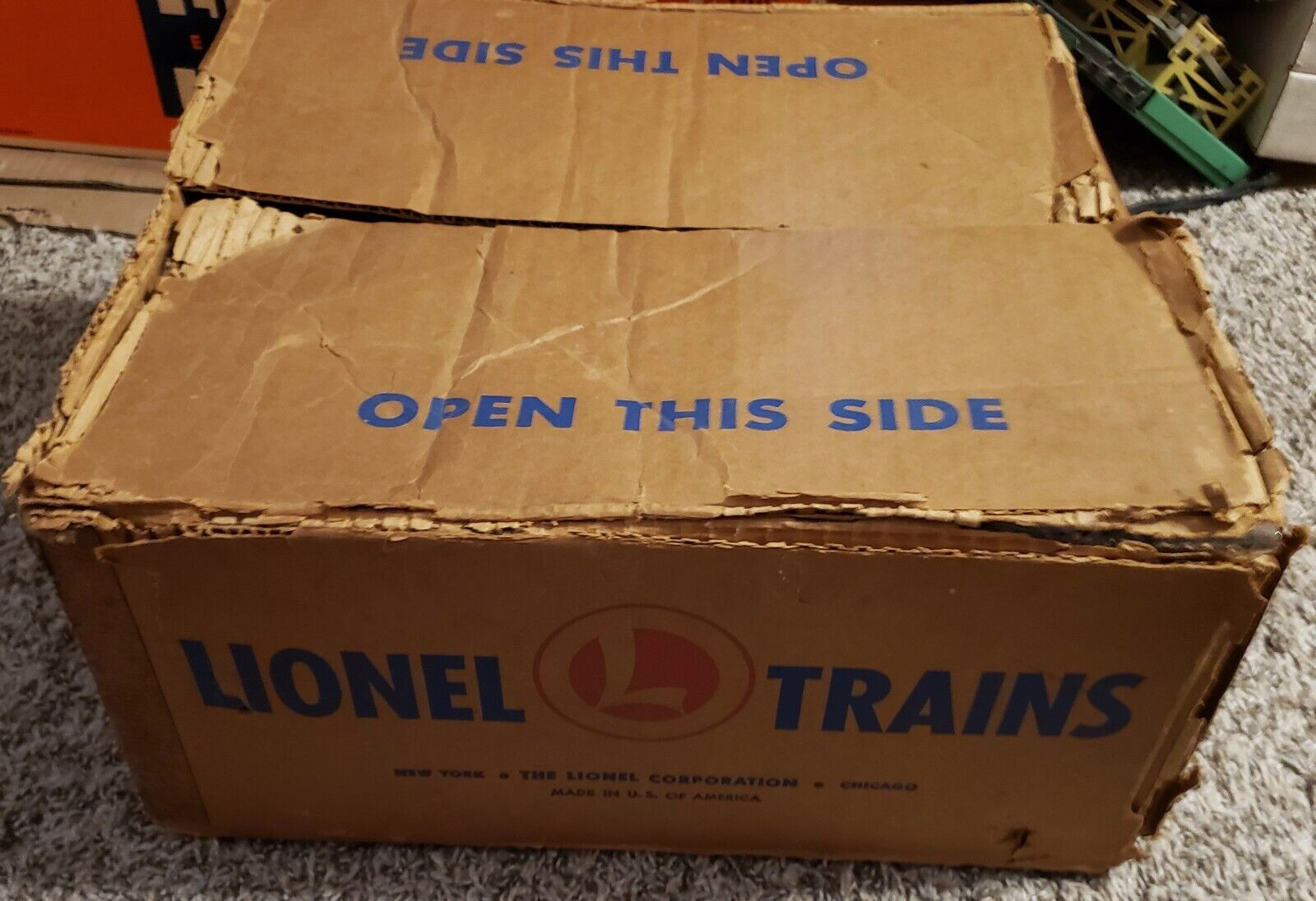 1953 Lionel 2211WS 681 STEAM Locomotive FREIGHT set box only no trains POOR cond