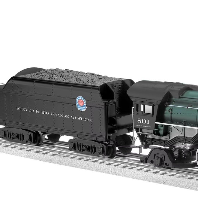 Lionel LionChief 2.0 Plus 2232110 DENVER RIO GRANDE Steam LOCOMOTIVE Pacific O