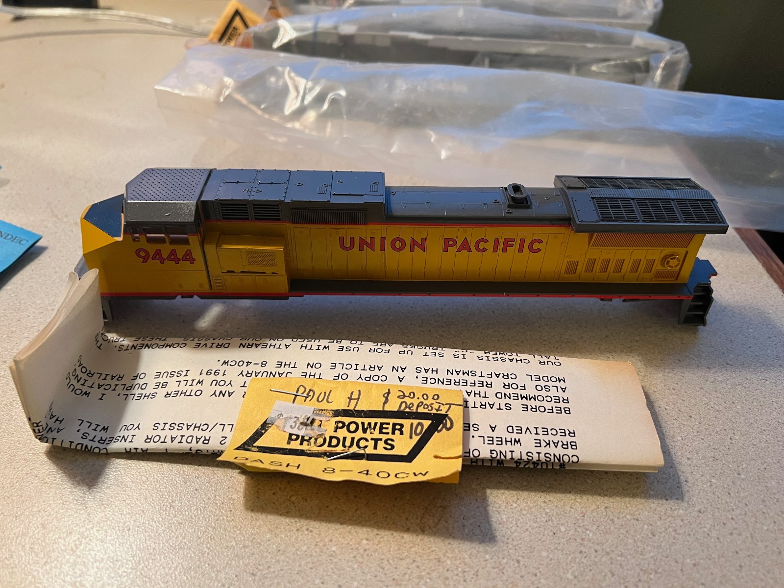 Rail Power Products Dash 8-40CW Union Pacific Shell w/Instructions,