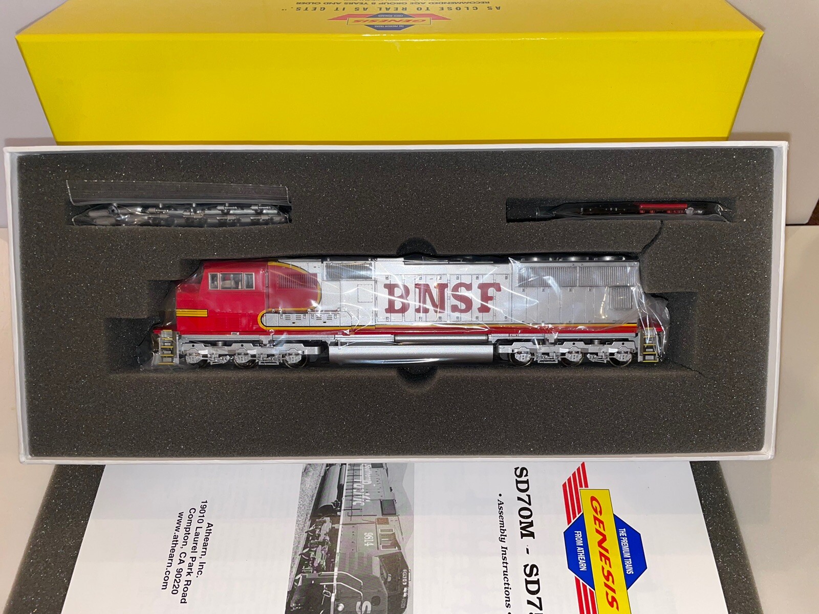 HO Athearn Genesis G6136 Burlington Northern Santa Fe BNSF SD75M Powered Diesel