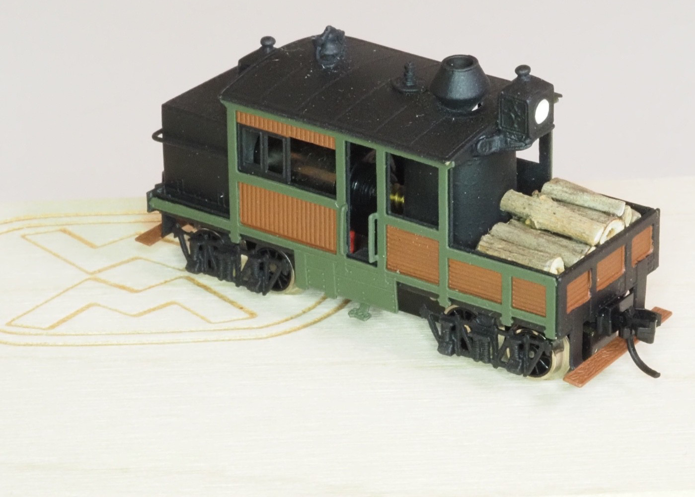 Brass N-scale 30060 Westmodel 15 Ton Climax A Typ Vertical boiler coreless motor