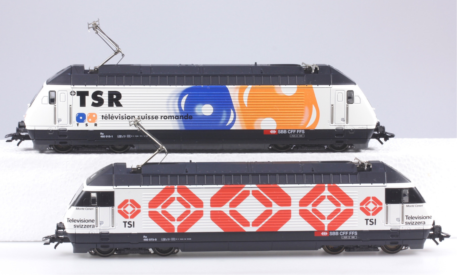 Märklin HO #34631 Swiss Re460 Television Electric Locomotive Set, N/BX 1998 only