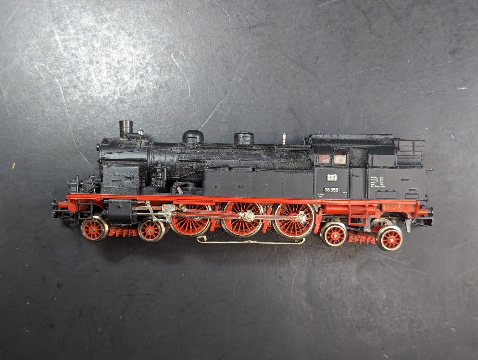 Marklin HO Steam Locomotive 4-6-4 DB 78355 Black/Red Metal (VERY GOOD CONDITION)