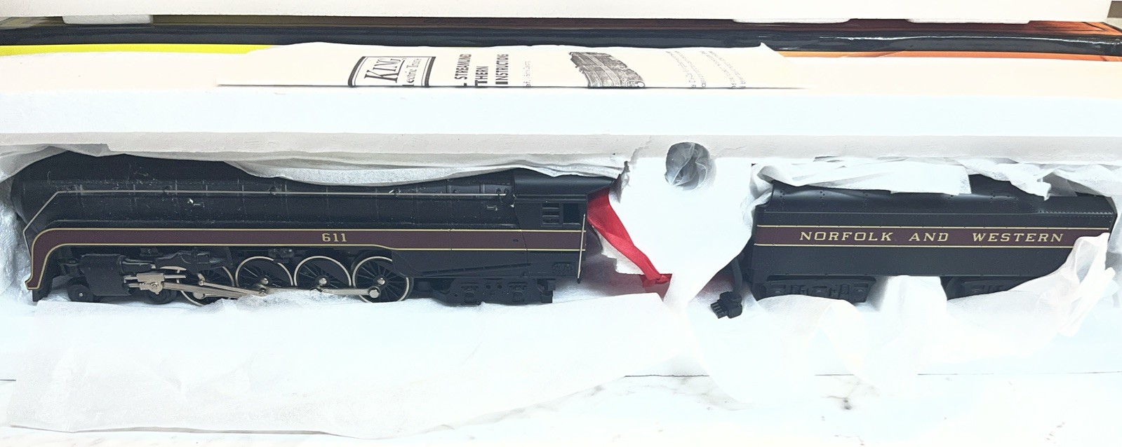 MTH RailKing O Scale Norfolk And Western Class J Die Cast Mt 1105 No. 611