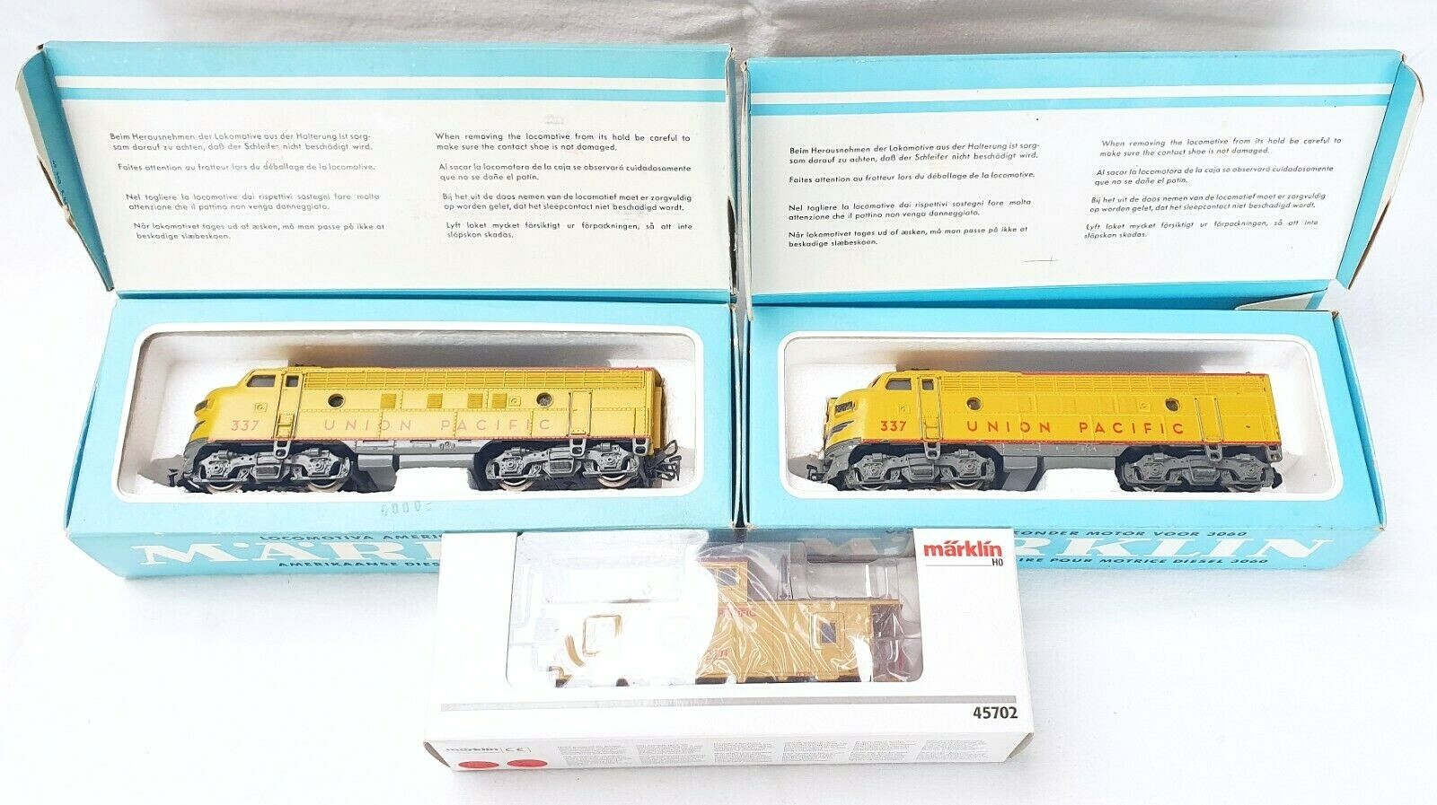 Marklin AC HO USA UNION PACIFIC EMD F7 DIESEL 2-UNIT LOCOMOTIVE 3061 + 4061 MIB!
