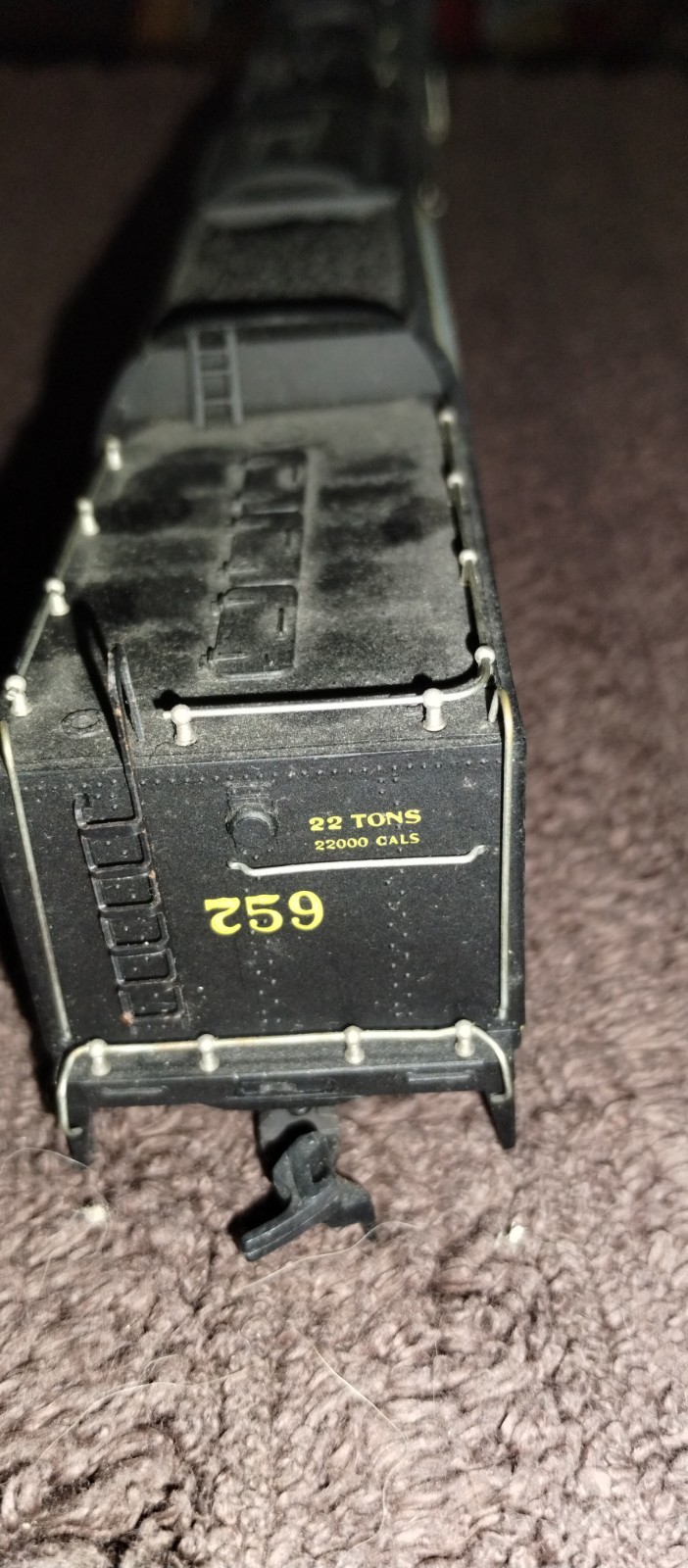 AHM HO 2-8-4 American Railroads, Berkshire Used No Box Has Sound Syst In Tender