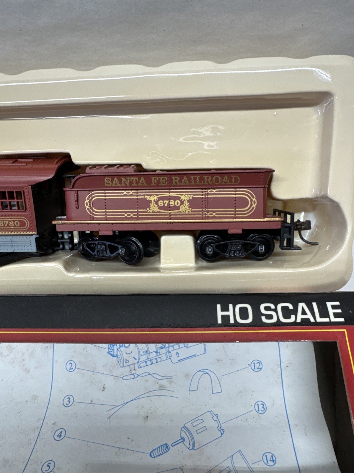 Model Power # 96780 Santa Fe 0-4-0 Fat Boy Steam Locomotive W/ Knuckle Coupler