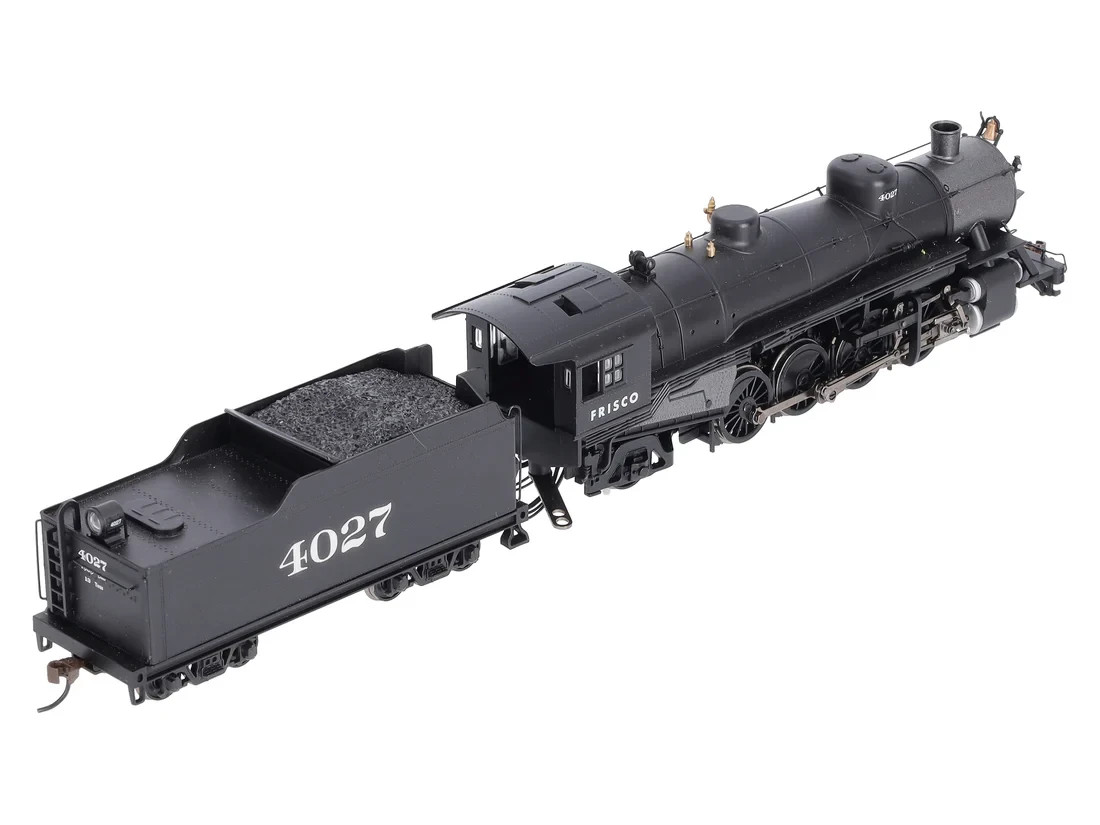 BACHMANN 54405 HO SCALE Frisco #4027 2-8-2 Light Steam Loco w/ Med Tender DC