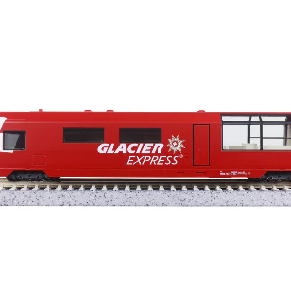 KATO 10-2027 N Scale Glacier Express 4-Car Add-On Set Swiss RhB Red 2025 NEW
