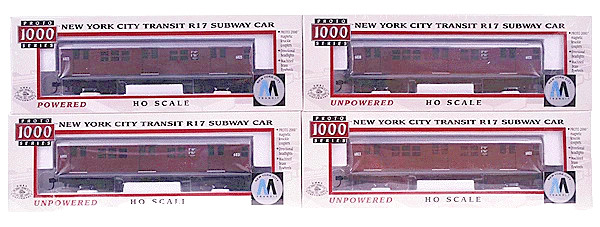 Life-Like 30166 PROTO 1000 HO SUBWAY CAR 30300 RED BIRD POWERED UNPOWrd RED BIRD