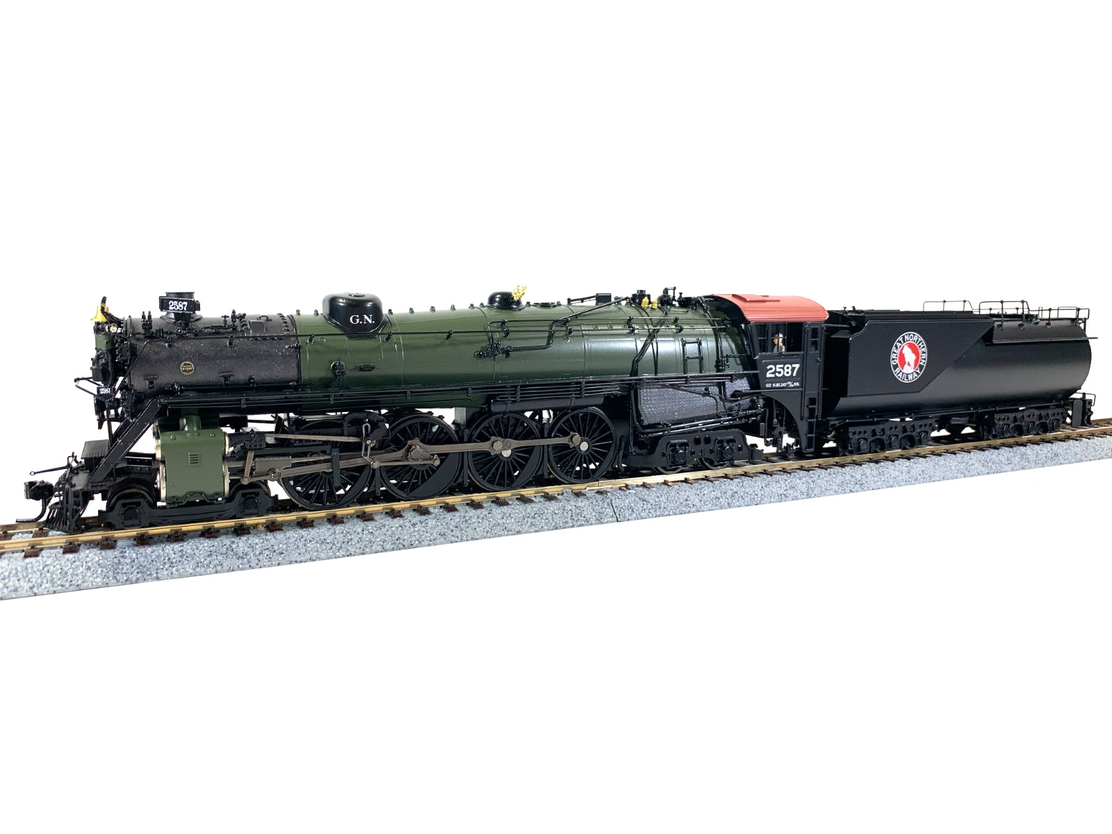 HO Broadway Ltd 2875 Hybrid Great Northern S2 #2587 , DCC Sound, Paragon 3