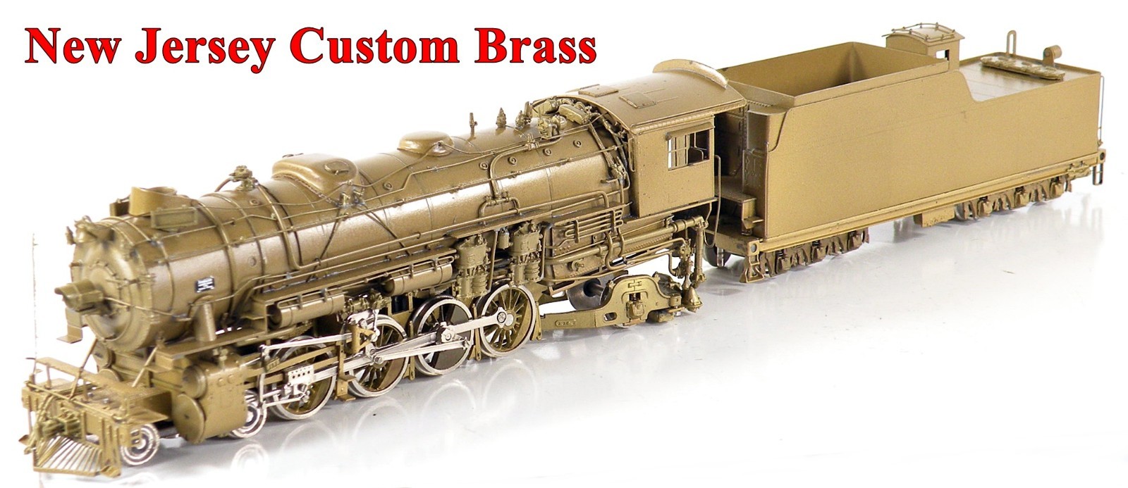 New Jersey Custom Brass HO ST-298 D&RGW 4-8-2 Class M-78 Unpainted