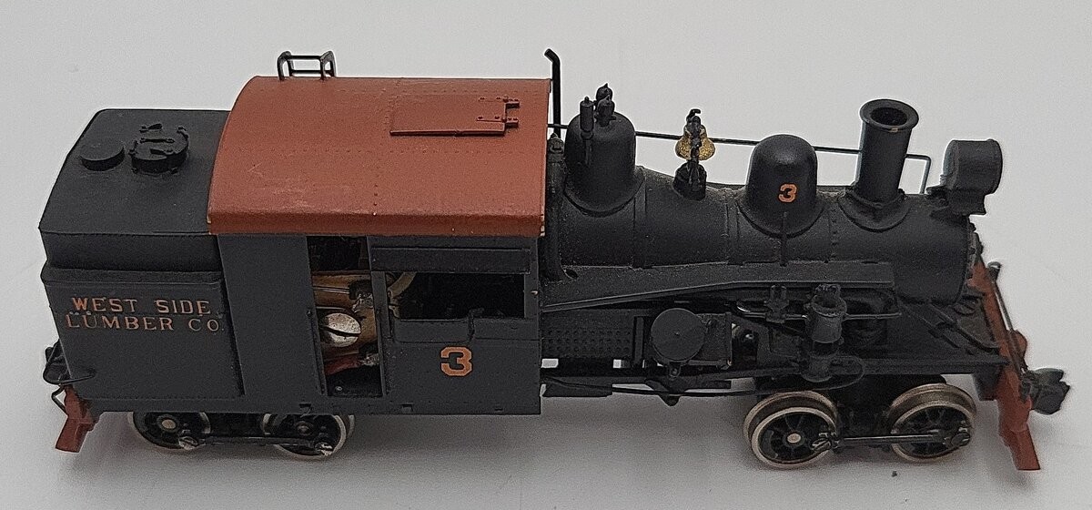 Westside Model Co. HO Scale Brass West Side Lumber Company Steam Locomotive #3