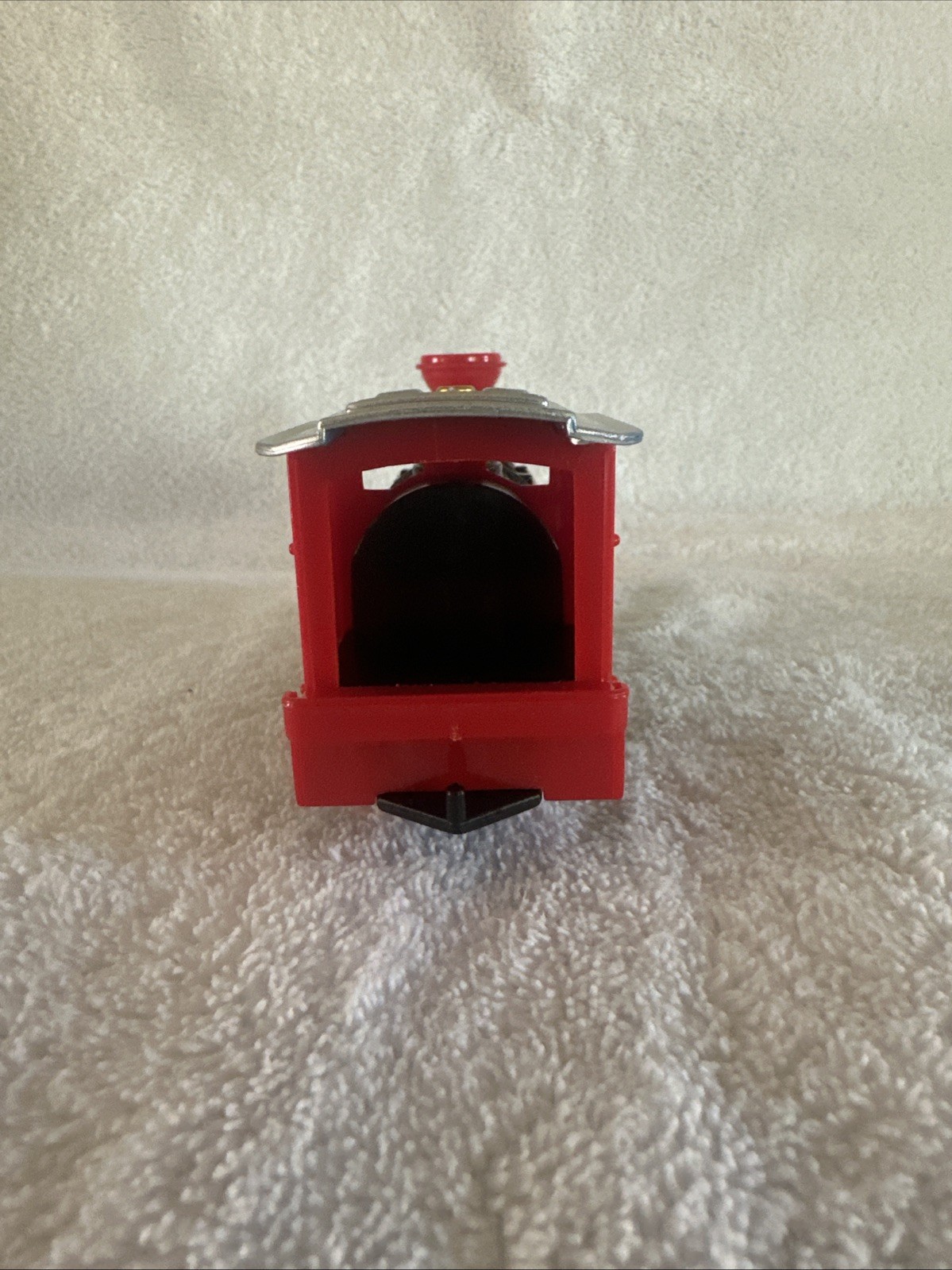 Steam Engine Strong Pull Back 6″ Die Cast & Plastic Stack Red & Black in Color