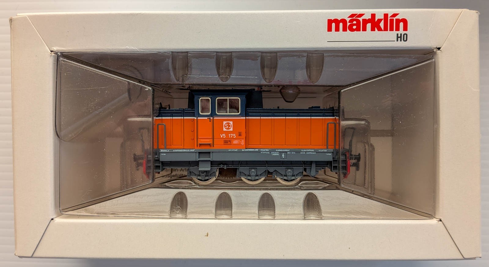 Marklin Märklin 3132 SJ Litt V5 Orange Switcher – New-Old Stock