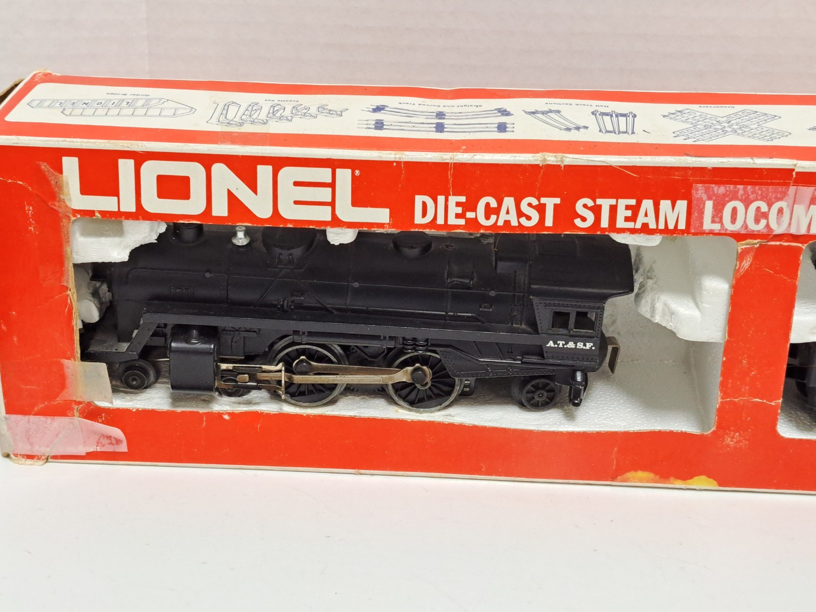 Lionel 6-8616 AT&SF Die-Cast Steam Locomotive & Tender 1:48 O Scale Model Train