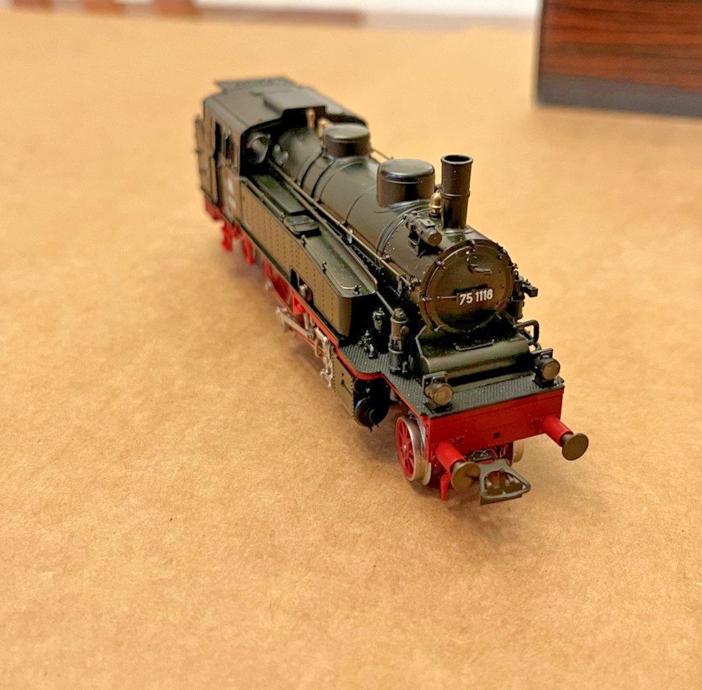 Liliput HO Train 7504 Deutsche Bundesbahn 2-6-2T Steam Tank Locomotive #1118