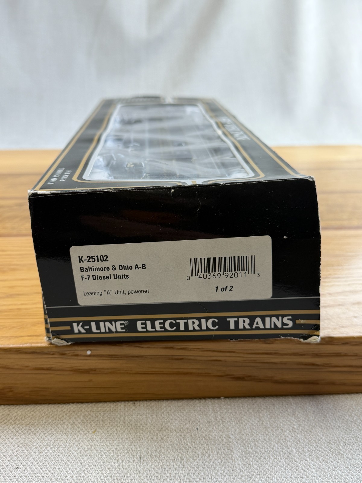 K-LINE B&O O Scale F7 A+B Powered Unit Diesel Locomotive Engine DL K25102 -4560