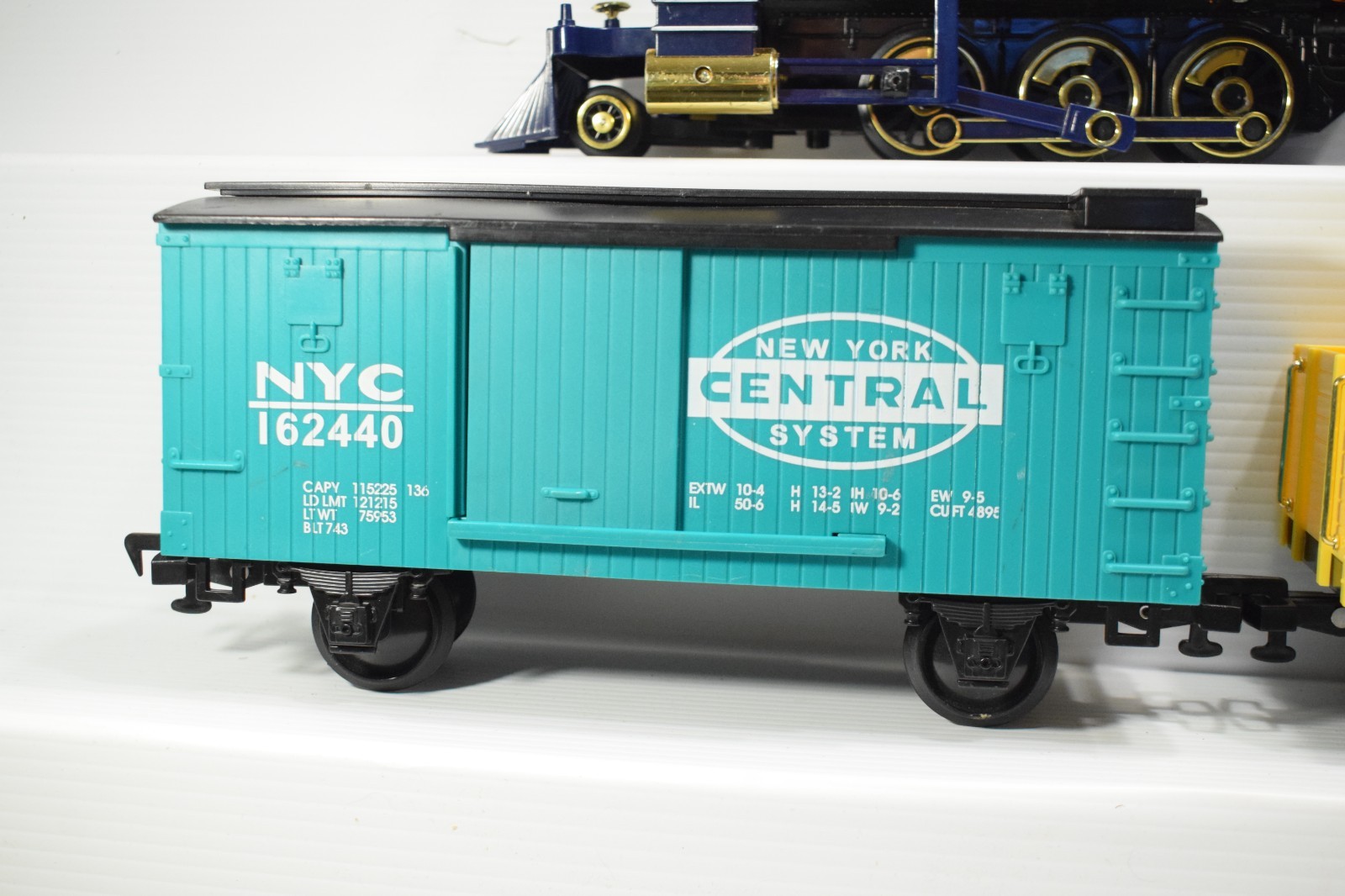 GARDEN RAILROAD TRAIN ENGINE BOXCAR CABOOSE G GAUGE 1:22.5 SCALE 5PC INCOMPLETE
