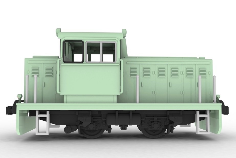 HO Scale Industrial Diesel Switcher Locomotive Kit H0 Plum Shunter Engine