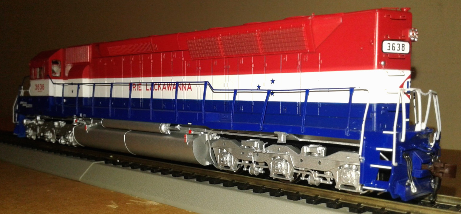 HO SCALE ATHEARN GENESIS SDP45 ERIE LACKWANNA EL #3638 DCC & SOUND NO BOX READ