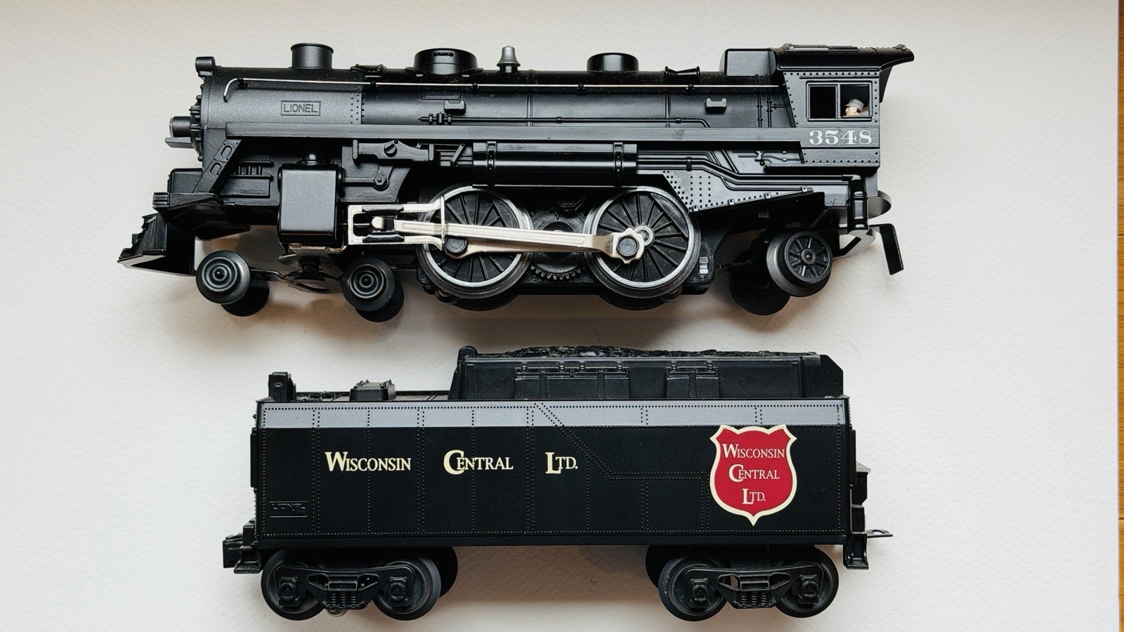 Lionel O Gauge Wisconsin Central Steam Locomotive And Tender.